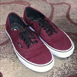 Women’s maroon vans